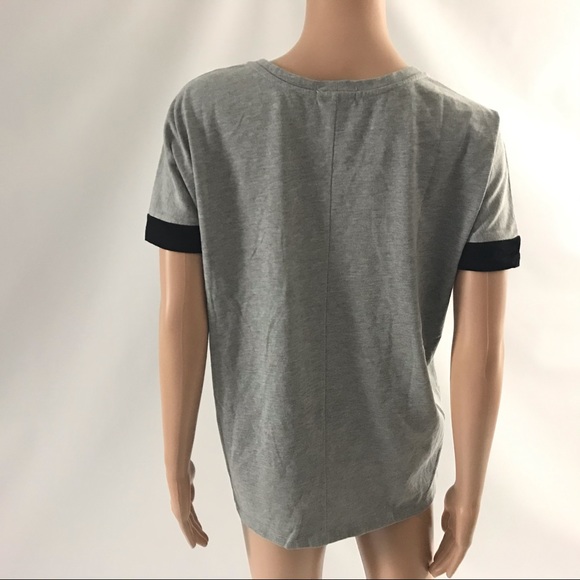 DISBEST Womens T-Shirt Size M Gray Comfy Loose - Picture 2 of 7